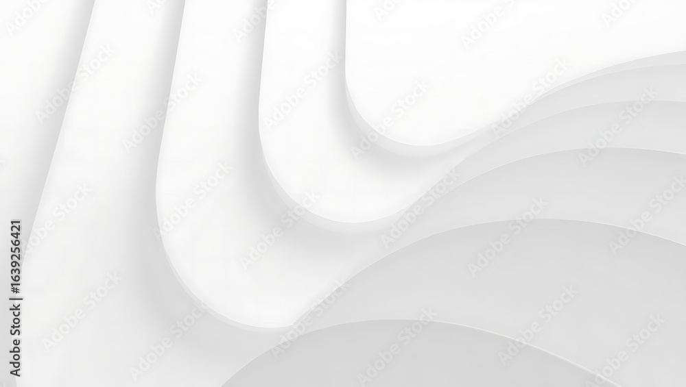 Poster elegant white abstract background with smooth waves and subtle shadows perfect for modern design and