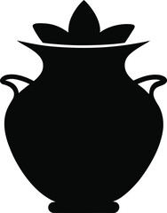 illustration of a vase on transparent background