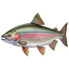 Obraz premium illustration of a single steelhead trou.png