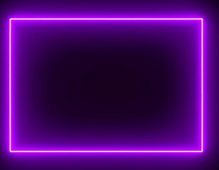 Neon purple rectangle frame