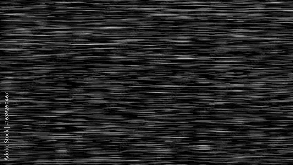 Aufkleber horizontal lines texture in black and white with varying thickness and density creating a static noi