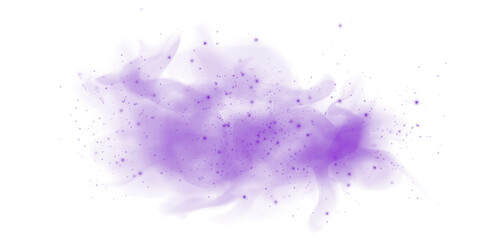 Fototapeta premium Ethereal Purple Mist and Fog with Soft Smoke Swirls and Dust Explosion, Transparent Haze, and Dreamy Atmospheric Effect for Abstract Backgrounds