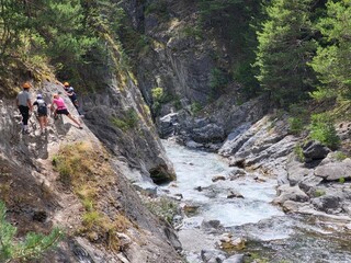 Via ferrata, Fort-Queyras, Château-Queyras,  Château-Ville-Vieille Hautes-Alpes, France