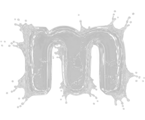 Vector art illustration of a grungy ink splash alphabet