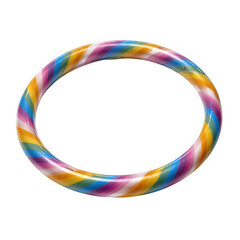 Vibrant colorful swirling bracelet accessory isolated on transparent background
