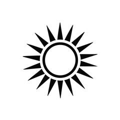 Naklejka premium Sun Adobe Illustrator vector icon