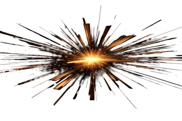 Radiant golden rays burst forth against a dark backdrop creating a stunning display of light and energy at the peak of the evening hours