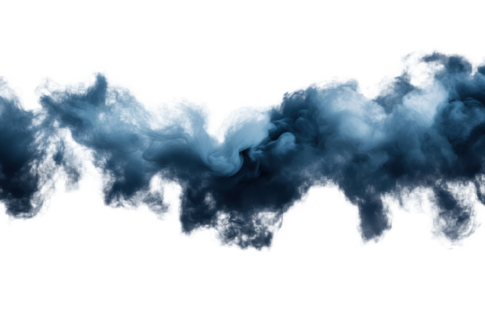 Blue smoke explosion border creates a dynamic visual effect for various design projects, emphasizing creativity and imagination