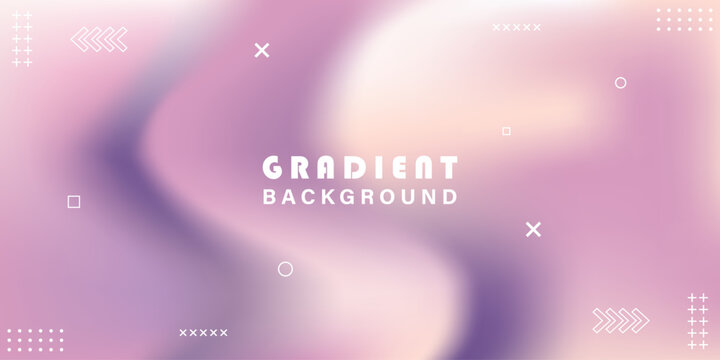 Abstract gradient background in soft pink and purple hues. Vector element