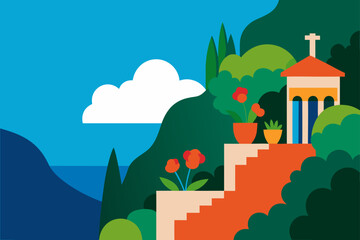 Fototapeta premium vector illustration of city