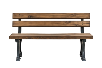 Wooden park bench design for outdoor spaces with elegant structure and sturdy materials suitable for any garden or public park