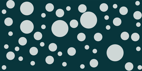 Abstract seamless pattern with monochrome balls.Polka dots ornament.Illustration of dots pattern for background abstract.Good for invitation,poster,card,flyer,banner,textile,fabric.