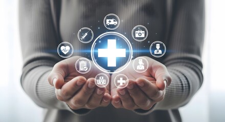 Healthcare Digital Interface in Hands