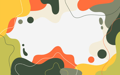 Hand drawn memphis abstract pastel background