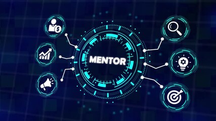 Mentoring Concept . Guidance, Support, Advice, and Motivation from a Mentor. Professional Mentoring . Guidance, Leadership, and Career Growth Support