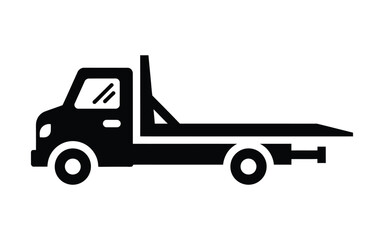 Naklejka premium Need a tow? Simple tow truck icon for your project, perfect for transportation, automotive or roadside assistance needs in your design.