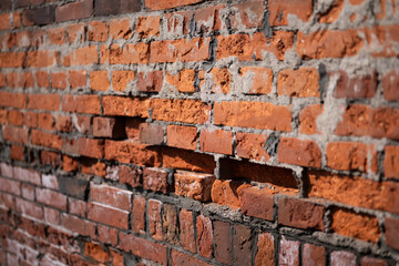 レトロなレンガの壁