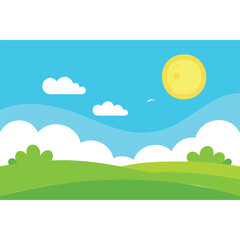 Obraz premium 2D Cartoon and Fantasy Landscape Design