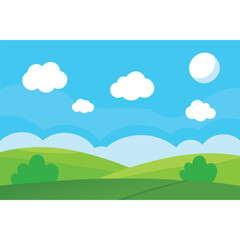 Obraz premium 2D Cartoon and Fantasy Landscape Design