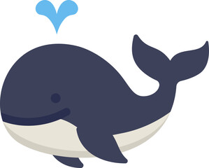 Whale Flat Icon