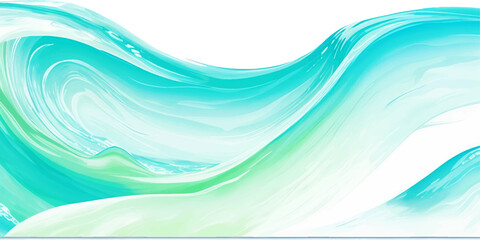 Transparent abstract flexible blue and green abstract water color ocean wave texture background. Banner Graphic Resource as background for Cartoon ocean wave and water wave abstract graphics.