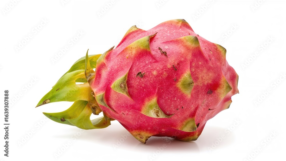 Aufkleber isolated dragon fruit on a white backdrop with clipping path