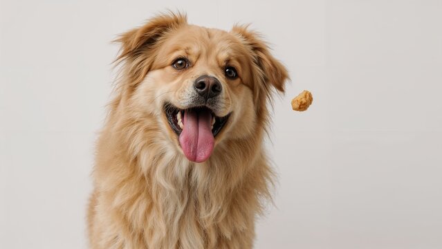 Pooch grabbing a bite