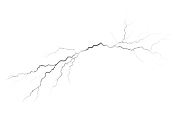 Dynamic lightning strike illustration showcasing a vivid display of electric energy against a clean background