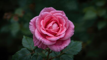 Macro shot of a stunning pink blossom during the end of spring