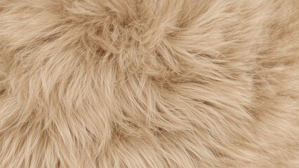 Fototapeta premium Macro image of soft beige fur texture. Abstract visual for artistic use.