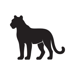 
Big Cat Silhouette Vector – Powerful Wildlife Design