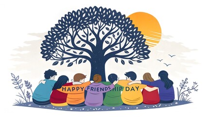 Friendship Day Celebration Illustration