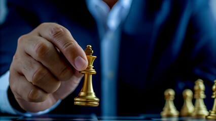  Business Strategy and Chess Concept