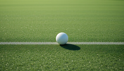 Golf Ball on the Putting Green: A Perfect Shot Setup Golf