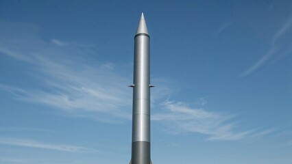 Giant projectile targeting the sky