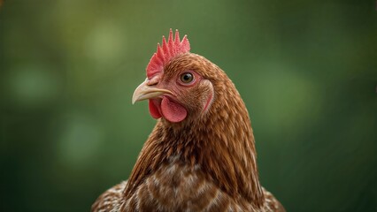 Detailed Hen Headshot