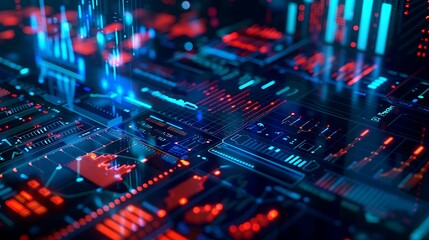 Fototapeta premium electronic circuit board