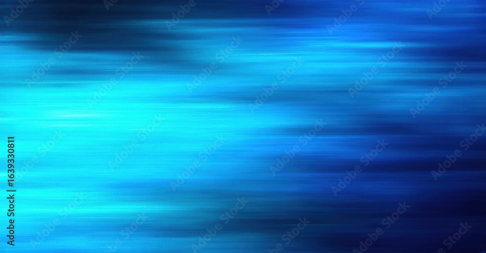 Poster abstract blue background. horizontal lines create blurred, dynamic texture. shades range from light 