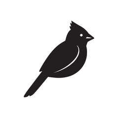 black silhouette of a bird