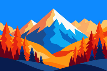 mountain landscape with mountains