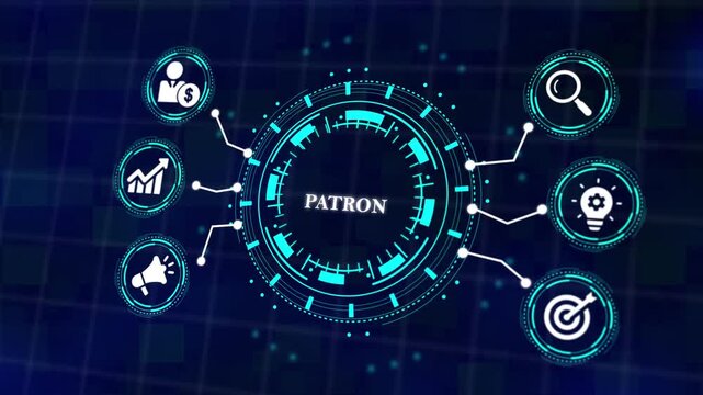 Patron Support and Sponsorship for Business Growth, Brand Development, and Long-Term Partnership Success, Technology, Internet and network concept.