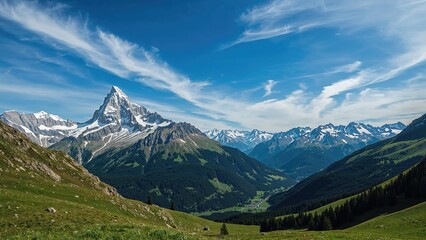 New Snow Blankets Towering Alpine