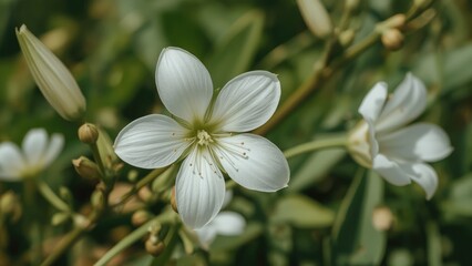 Obraz premium The grace found in nature: Notniolus flower as a symbol of pure beauty