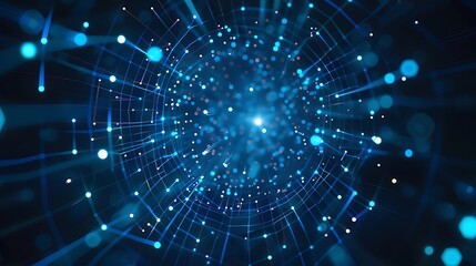 A vibrant fusion of technology, science, and design, featuring digital patterns, abstract shapes, and futuristic concepts. Dynamic waves, geometric grids, and colorful stunning fractals