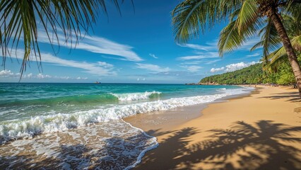 Scenic beach outlook at a seaside spot