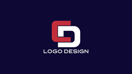  Modern CD Lettermark Logo – Minimalist Corporate Design
