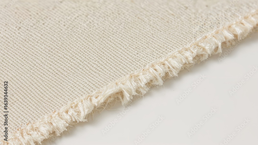 Poster background showing fabric canvas texture edge