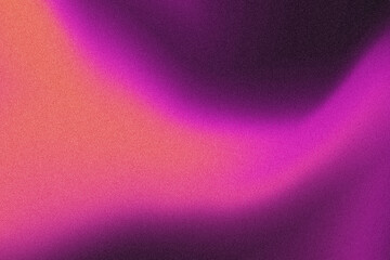 Grainy gradient background with purple and orange colors, soft glowing texture and abstract blur banner design