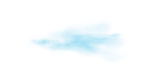 Soft Blue Smoke Trail. Realistic Misty Effect for Atmospheric Design, Visual Overlays, or Abstract Digital Art Projects