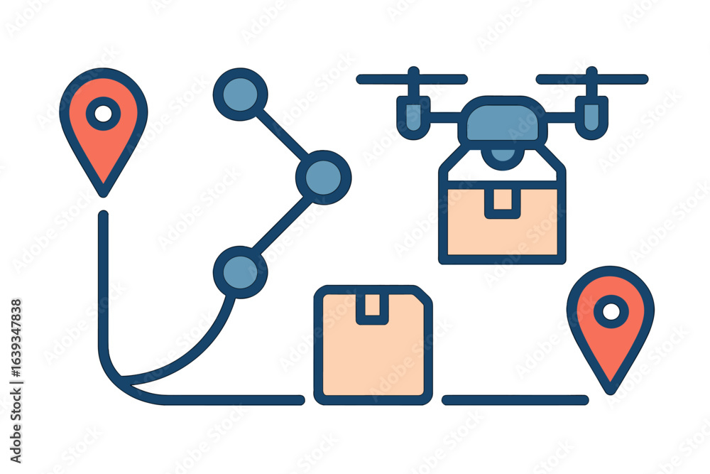Poster delivery solutions using drones for efficient package transportation in urban areas